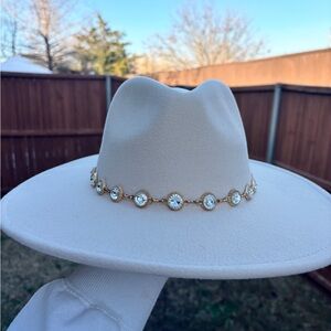 Boho Hat with Gold Accents